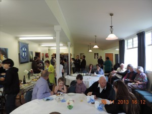 People enjoying afternoon tea.