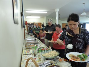 Lunch being served at Bethlehem